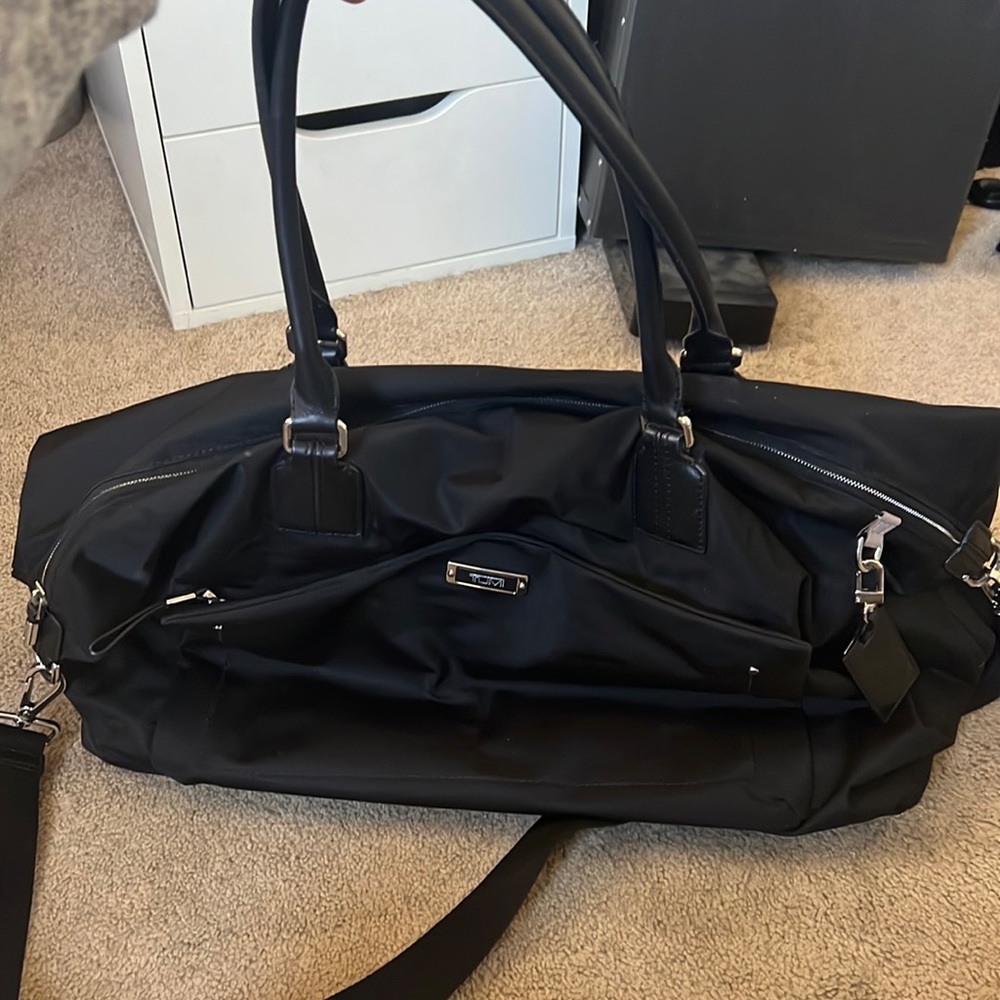 Tumi Black Weekender Overnight Bag